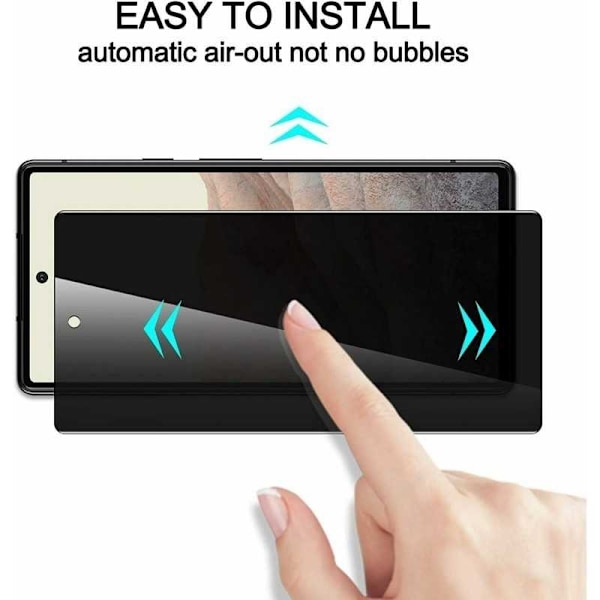 Google Pixel Fold Privacy Hærdet glas 0,26mm 2,5D 9H Transparent