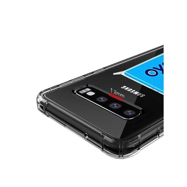 Stöttåligt Skal med Kortfack Förstärkta Hörn Samsung S10e Transparent
