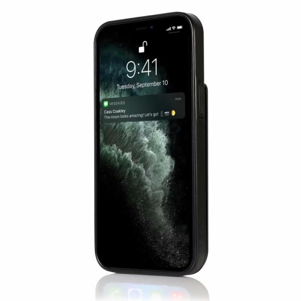 iPhone 12 Pro Max Mobil Cover Kortholder 6-SLOT Retro V3 Rosenguld