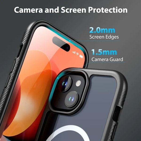 iPhone 13 / 14 Heltäckande Magsafe Premium 3D Skal 3in1 ThreeSixty