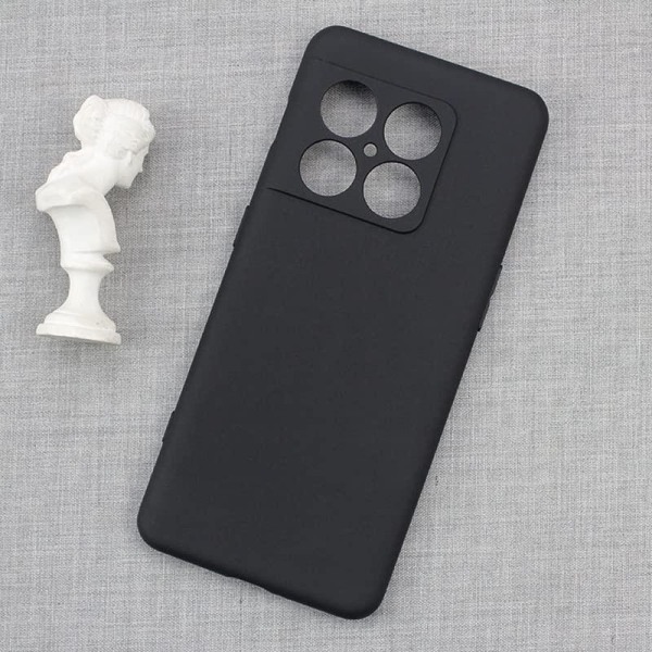 OnePlus 10 Pro gummibelagt mat sort silikonecover Black