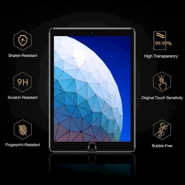 iPad 7/8 10.2 "2019/2020 ESR Herdet glass med installasjonsramme Transparent