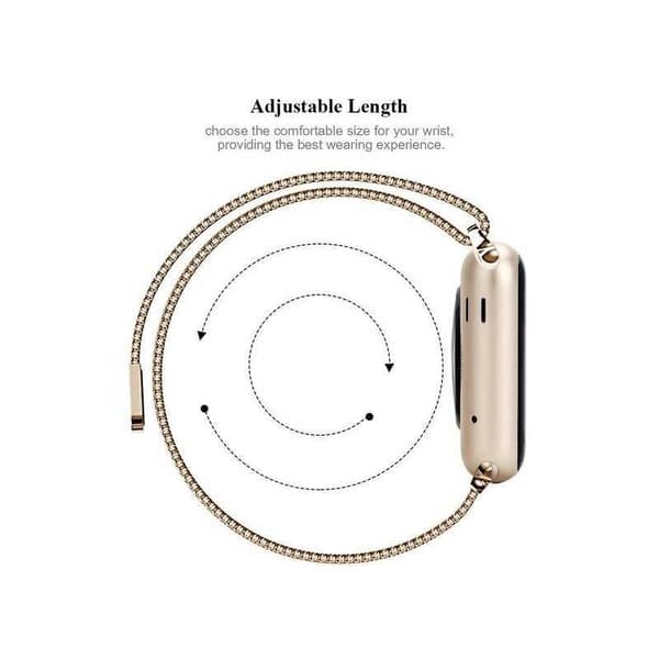 Apple Watch 44mm Armband Milanesisk Loop Svart
