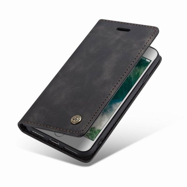 iPhone 7 Elegant Flip Cover CaseMe 3-RUMMET Black