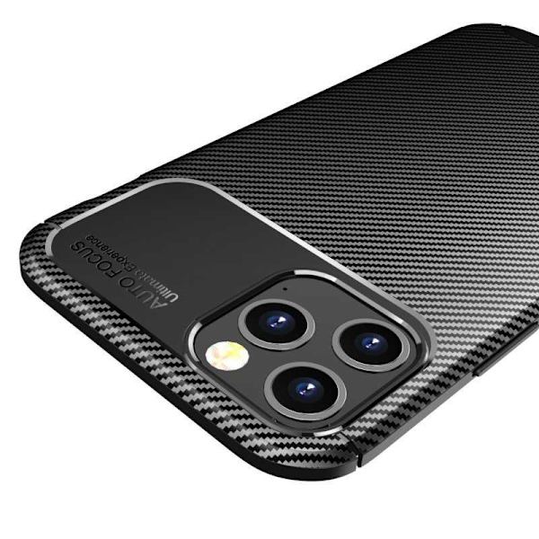 iPhone 13 Pro Iskunkestävä ohut suojus FullCarbon V4 Black