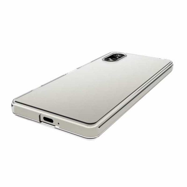 Xperia 5 V Stöttåligt Genomskinligt Skal Simple