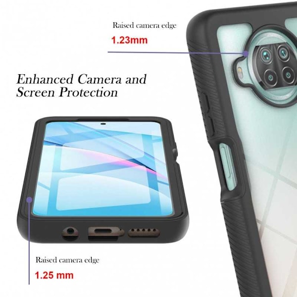 Xiaomi Mi 10T Lite Comprehensive Premium 3D -kuori ThreeSixty Transparent