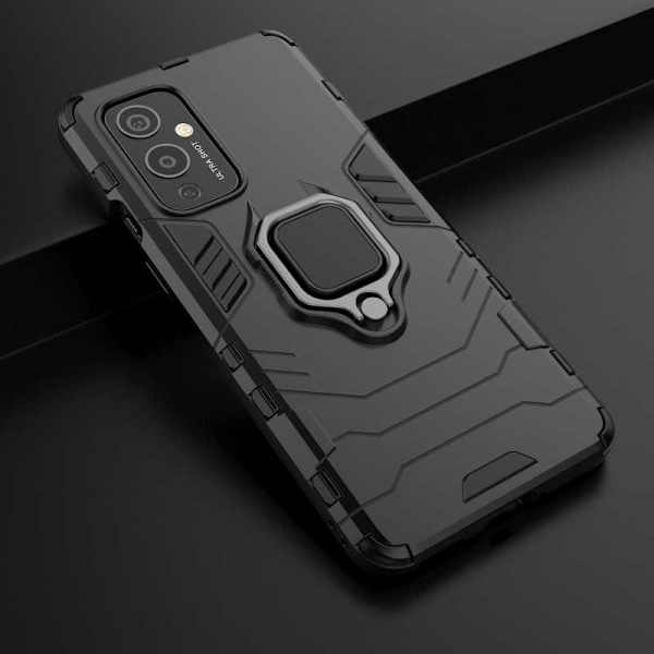 OnePlus 9 Shockproof Cover med Ring Holder ThinArmor Black