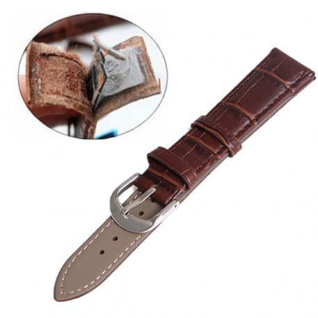Klockarmband i Läder (Vintage-design)