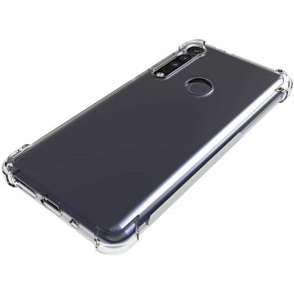 Motorola One Macro Stødabsorberende Silikone Shell Shockr Transparent