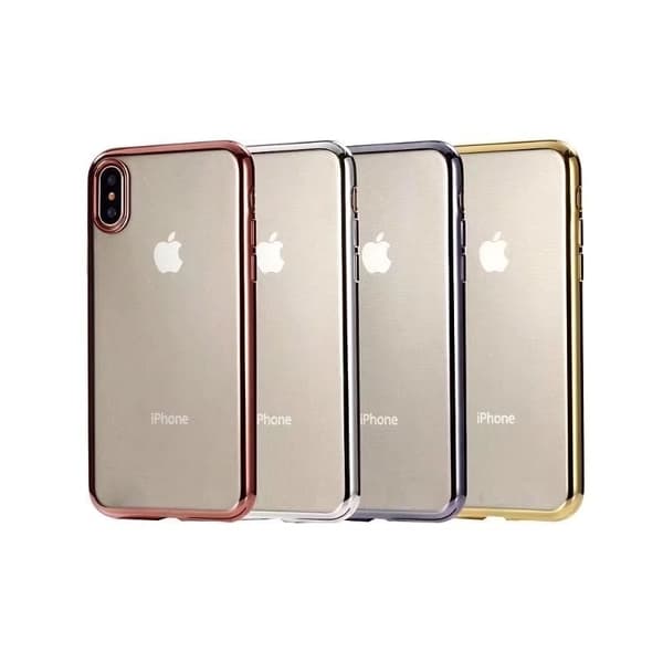 iPhone XS Stöttåligt Mjukt Skal Silver