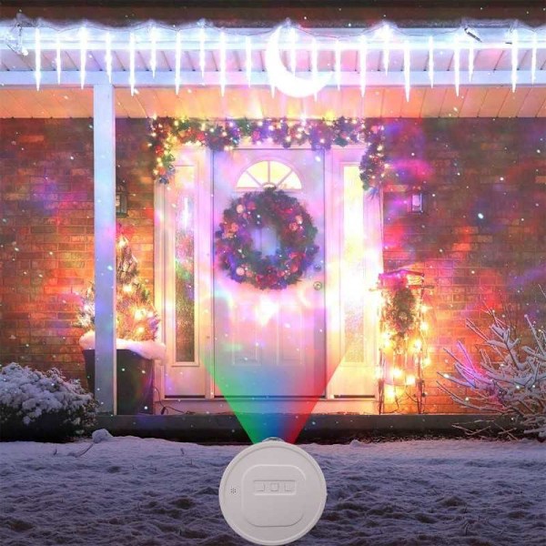 Stjärnprojektor Rymdlampa i LED & Bluetooth Högtalare V2 Vit