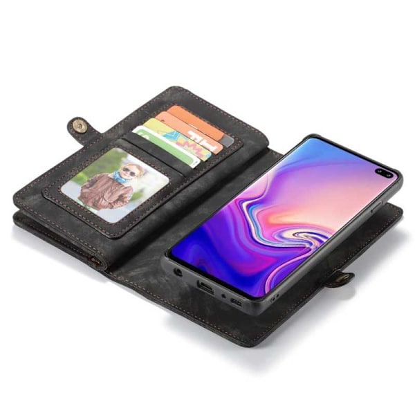 Multi-slot Flipfodral Samsung Galaxy S10 Plus Svart