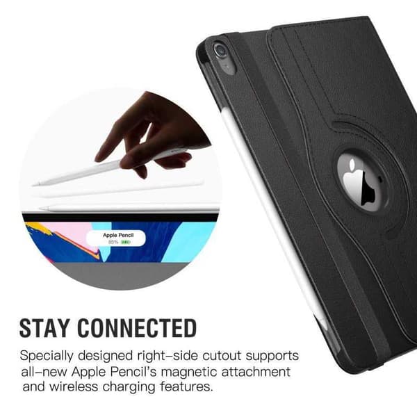 Flexibelt Roterbar Fodral iPad Mini 4 Svart
