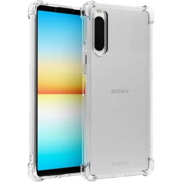 Xperia 10 V stødabsorberende silikonetui Shockr Transparent