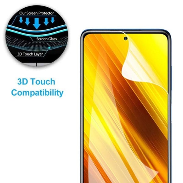 3-PACK Xiaomi Poco X3 NFC Premium Skärmskydd CrystalClear Transparent