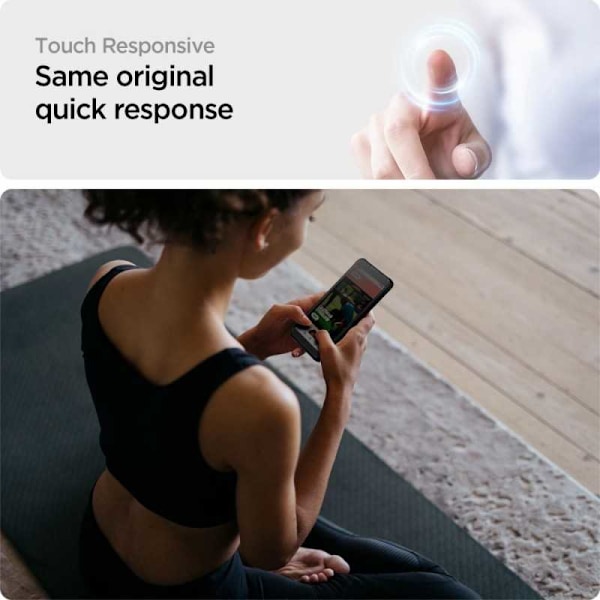 2-PACK Samsung Xcover 5 Hærdet glas Spigen ALM med installationsramme Transparent