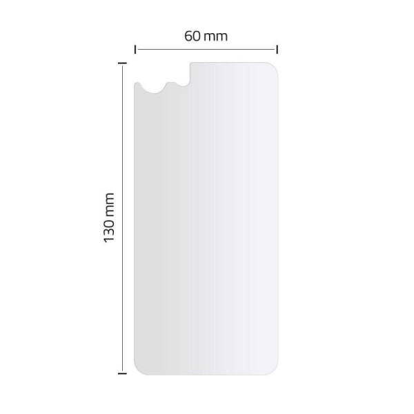 iPhone 7/8 / SE (2020) Hybrid Glass 7H bakdeksel Transparent
