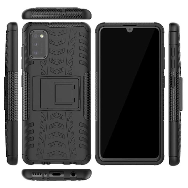Samsung A41 stødsikkert cover med Support Active Black