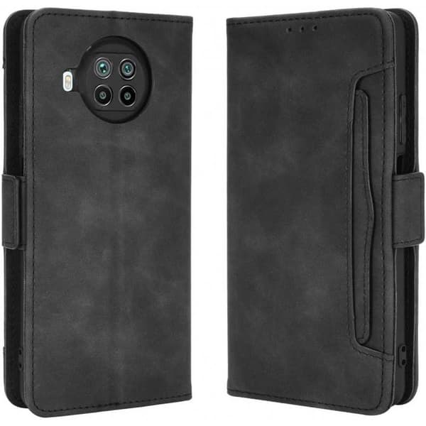 Xiaomi Mi 10T Lite -lompakkokotelo PU-nahkainen 6-TASKUT Winston V3 Black