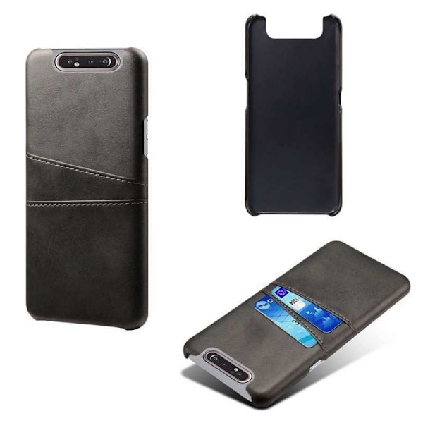Samsung A80 stødabsorberende kortholder Retro V2 Black