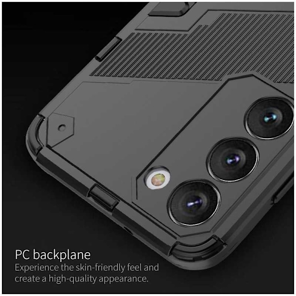 Samsung S23 Plus stødsikkert cover med Kickstand ThinArmor V2 Svart