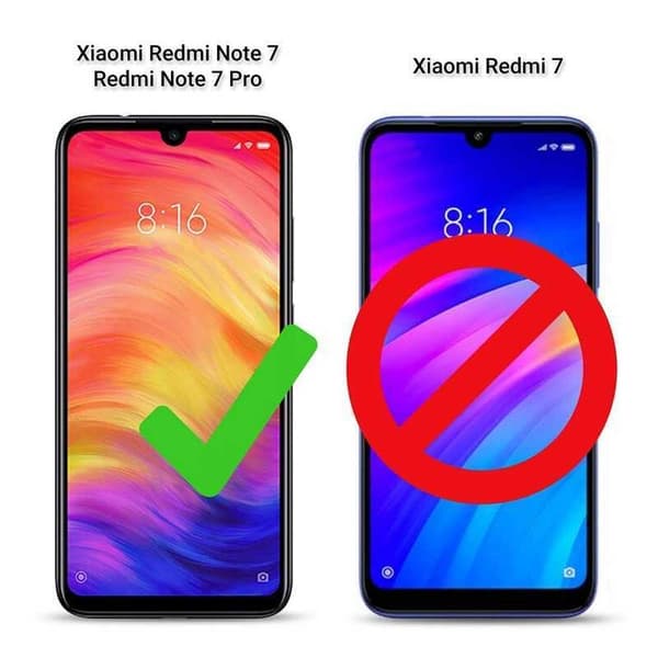 360° Heltäckande & Stötdämpande Skal Redmi Note 7 Transparent