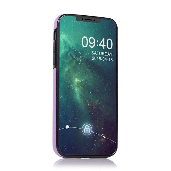 iPhone 11 Stöttåligt Skal Korthållare 3-FACK Flippr V2 - Lila