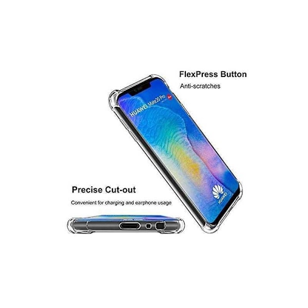 Mate 20 Pro stødabsorberende silikone Shell Shockr Transparent