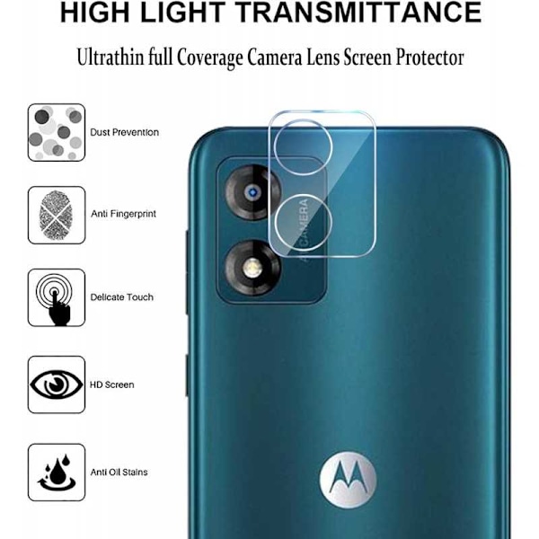 Motorola Moto E13 Kamera Linsskydd Härdat Glas