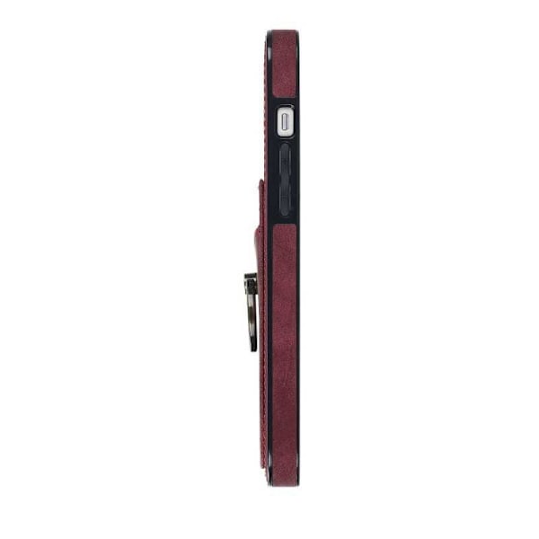 iPhone 13 mobilcover med kortholder Retro V4 Svart