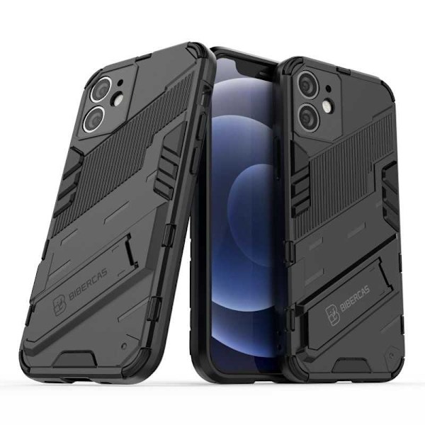iPhone 12 Mini Stöttåligt Skal med Kickstand ThinArmor V2 Svart