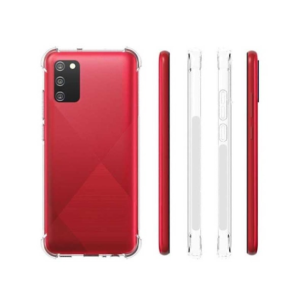 Samsung A02s stødabsorberende silikone Shell Shockr Transparent