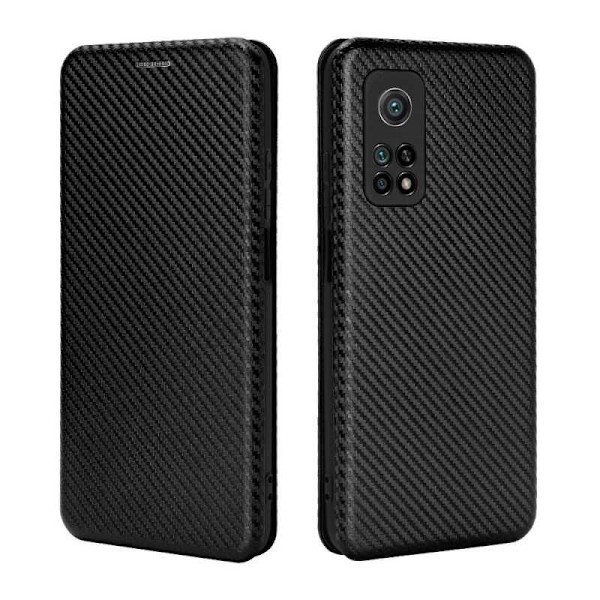 Xiaomi Mi 10T / 10T Pro Flip Case -korttipaikka CarbonDreams Black