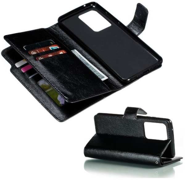 Käytännöllinen Samsung S20 Ultra -lompakkokotelo, jossa 12-tasku