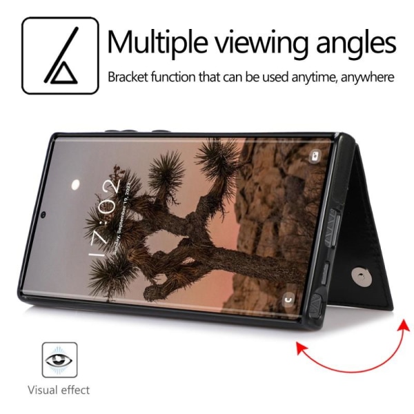 Samsung S23 Ultra Stöttåligt Skal Korthållare 3-FACK Flippr