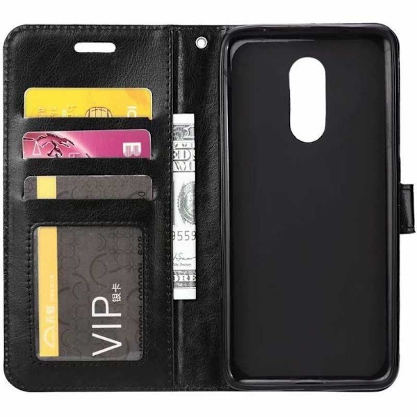 Xperia XZ4 Pung etui PU-Læder 4-KOMPARTMENT H9436 Black