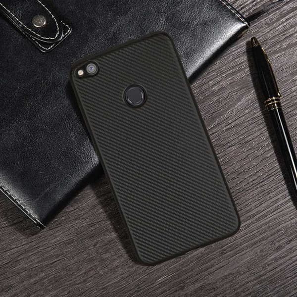 Huawei Honor 8 Lite Iskunkestävä FullCarbon V2 Svart