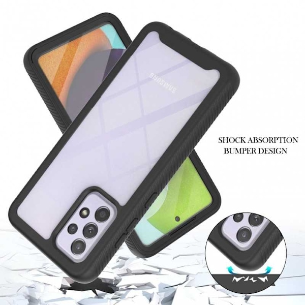 Samsung A52/A52s 4G/5G Heltäckande Premium 3D Skal ThreeSixty Transparent