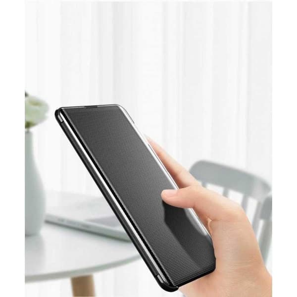 Samsung S10 Smart Flip Case Clear View Seisova V3 Rocket Black