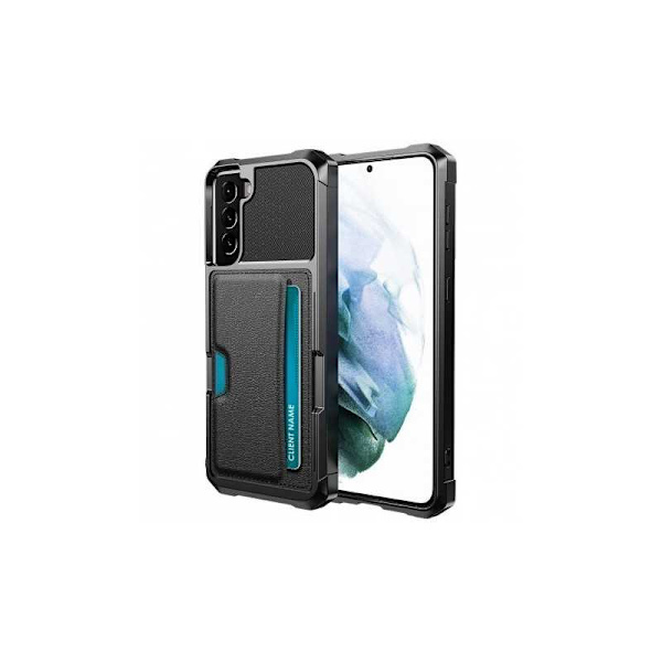 Samsung S22 Plus iskunkestävä kotelo Solid V2 -korttipaikalla Black