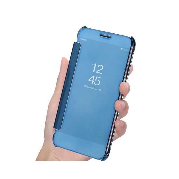 Samsung A8 2018 Flip Case Clear View Seisova Rocket Svart
