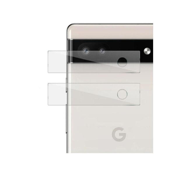 2-PACK Google Pixel 6A Skydd Linsskydd Kameraskydd Transparent