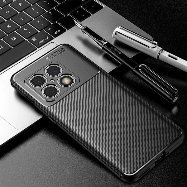 Oneplus 10T Stöttåligt Slimmat Skal FullCarbon V4 Svart