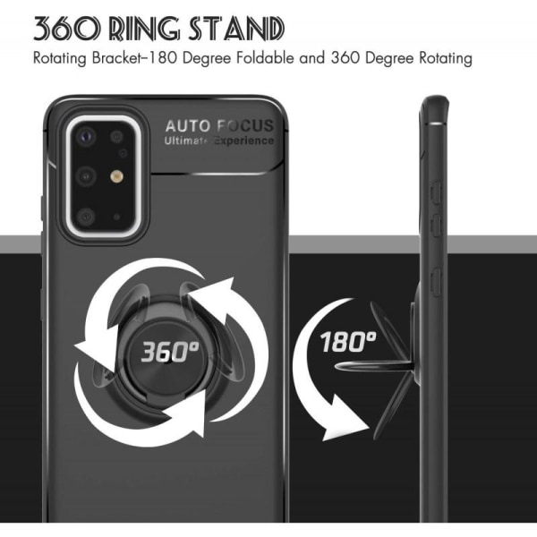 Samsung Note 20 Ultra Shockproof Cover med Ring Holder V3 Black