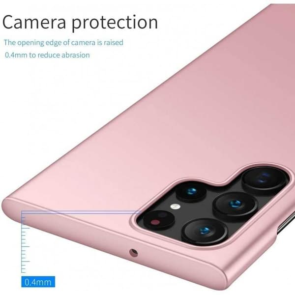 Samsung S23 Ultra Tunt Lätt Mobilskal Basic V2 Rosenguld Rosa guld