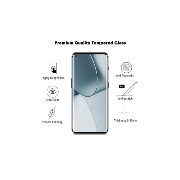 OnePlus 10 Pro Härdat Glas 3D 0.26mm 9H Fullframe Transparent