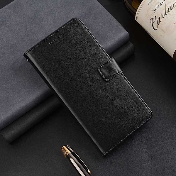 Google Pixel 5 Wallet Case PU-nahkainen 4-tasku Black
