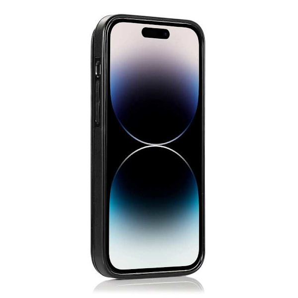 iPhone 15 Pro Stöttåligt Skal Korthållare 3-FACK Flippr V2 Svart Svart