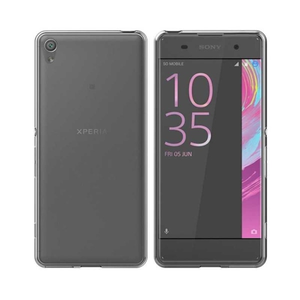 Xperia XA1 Stöttåligt Genomskinligt Skal Simple Transparent